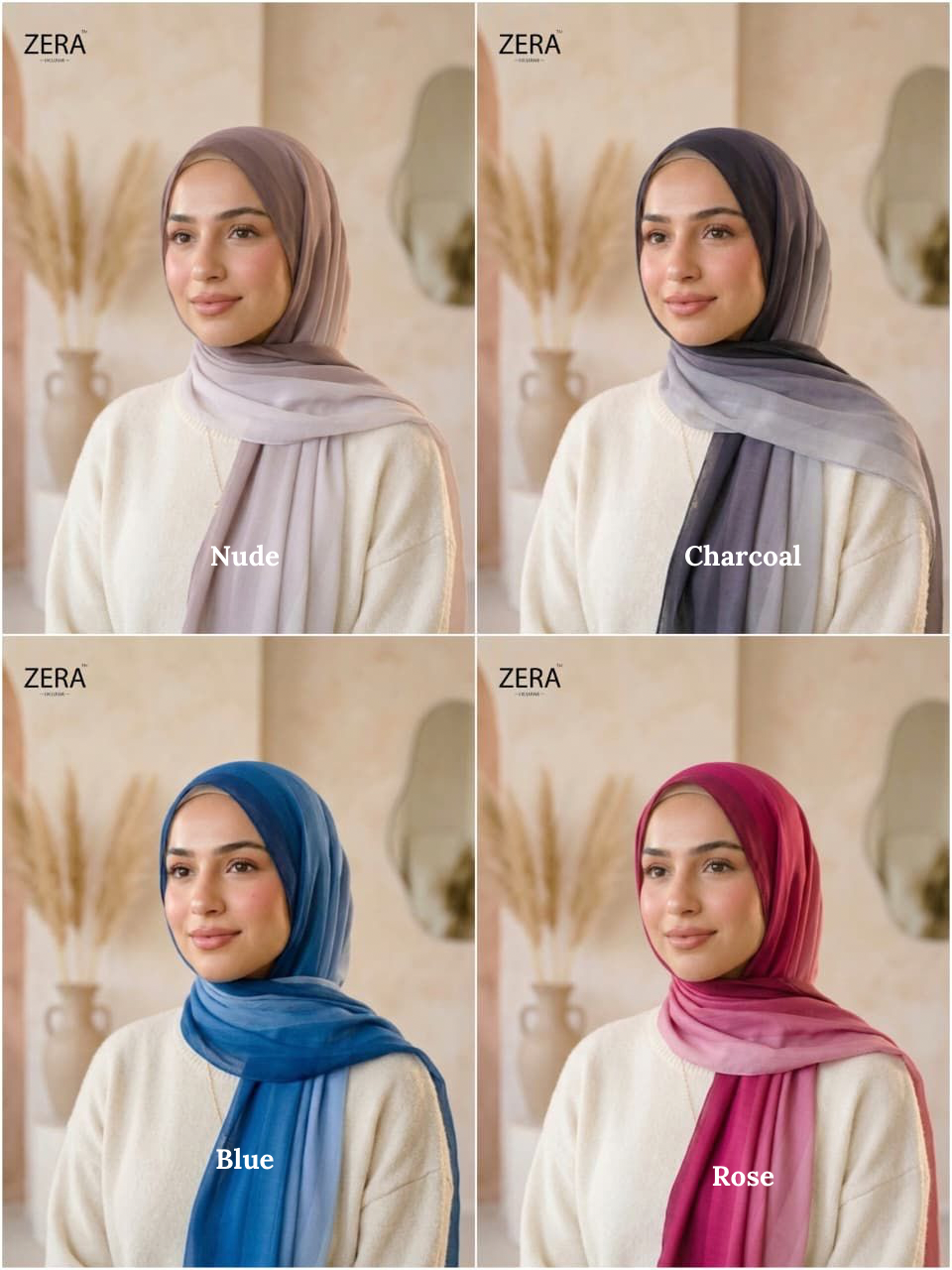 Zera Premium Stripped Ombre Chiffon Summer 26’