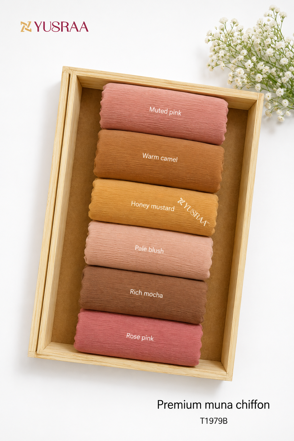 Yusraa Muna Chiffon Hijabs Monsoon 26’