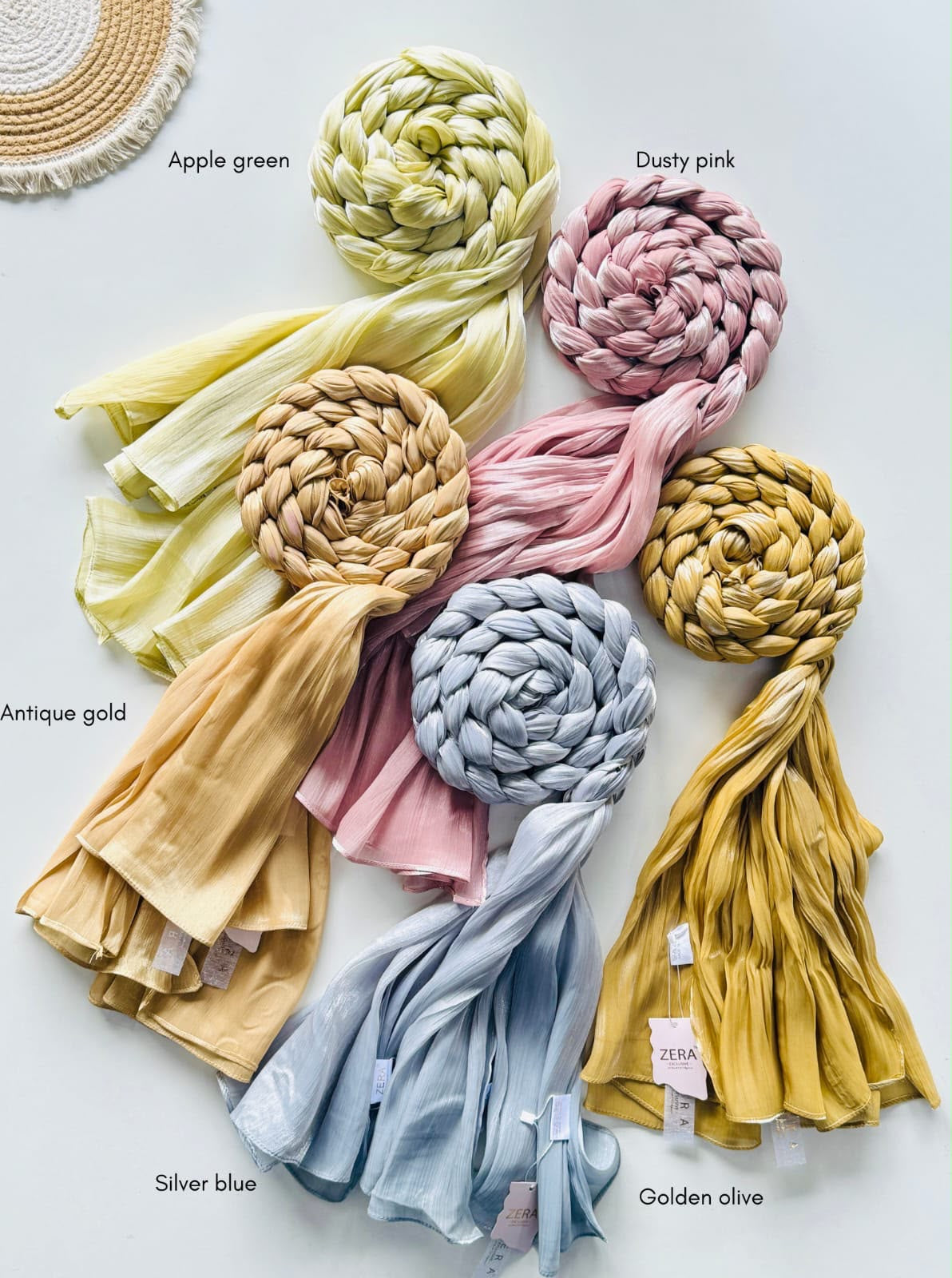 Zera Premium Glimmer Organza Hijabs
