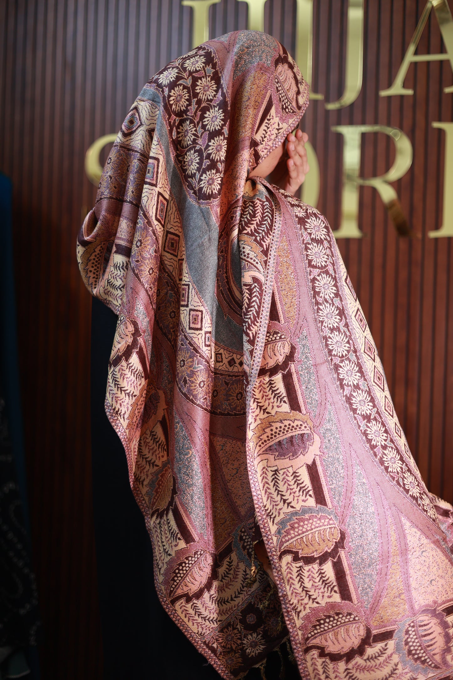 033 Premium Woven Pashmina Shawl Wrap Scarf