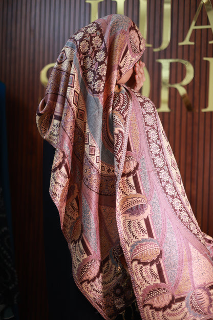 033 Premium Woven Pashmina Shawl Wrap Scarf