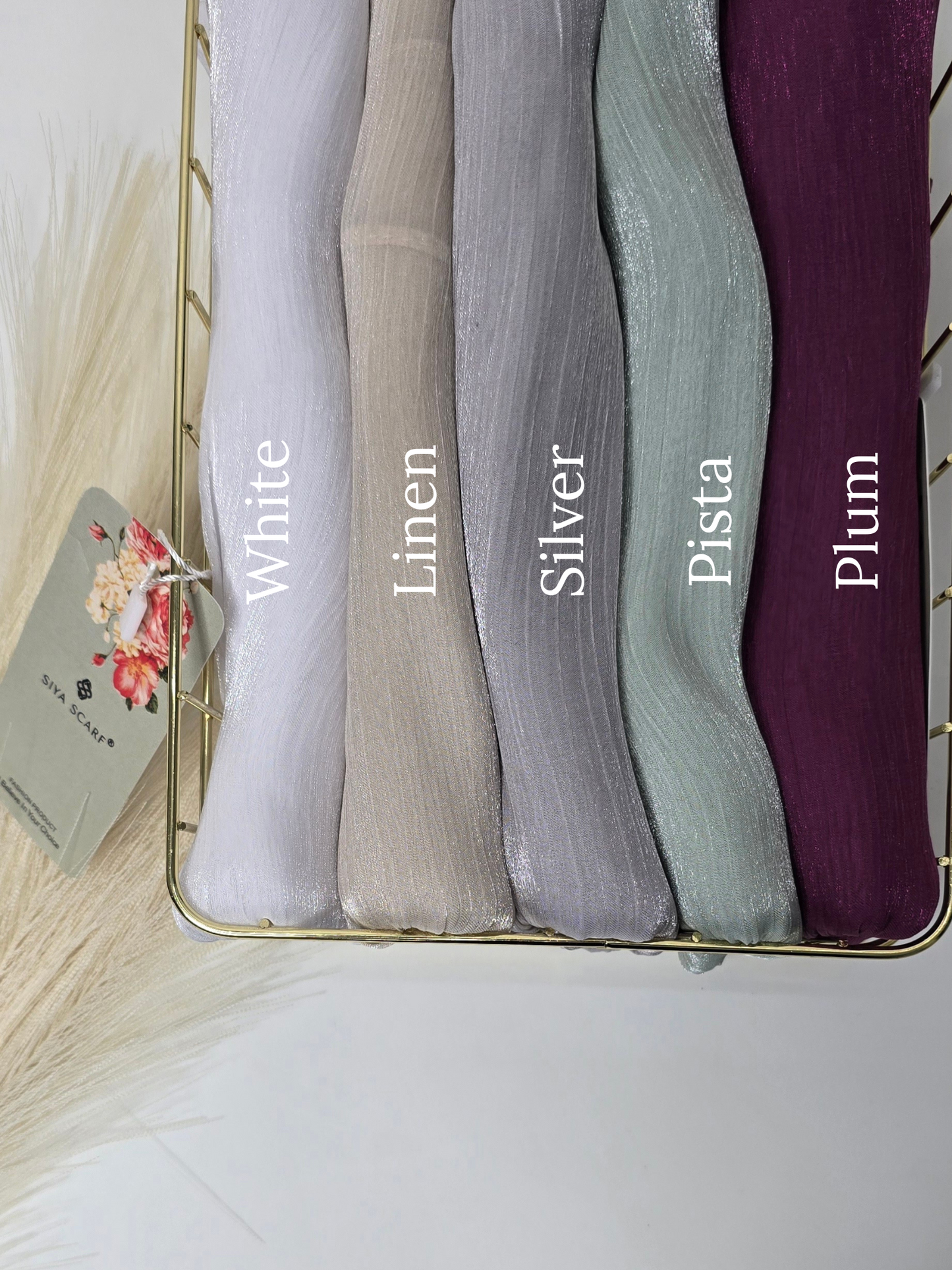 Siya Premium Crush Organza Hijabs