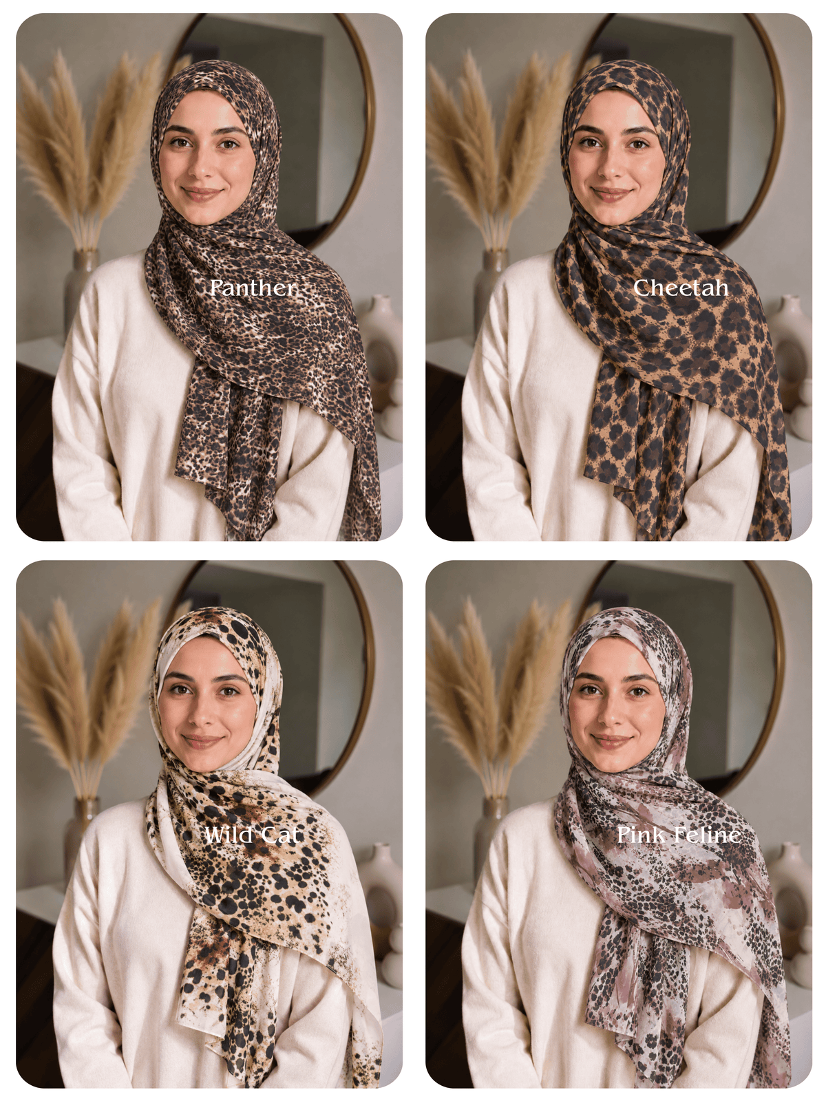 Premium Animal Printed Chiffon Hijabs