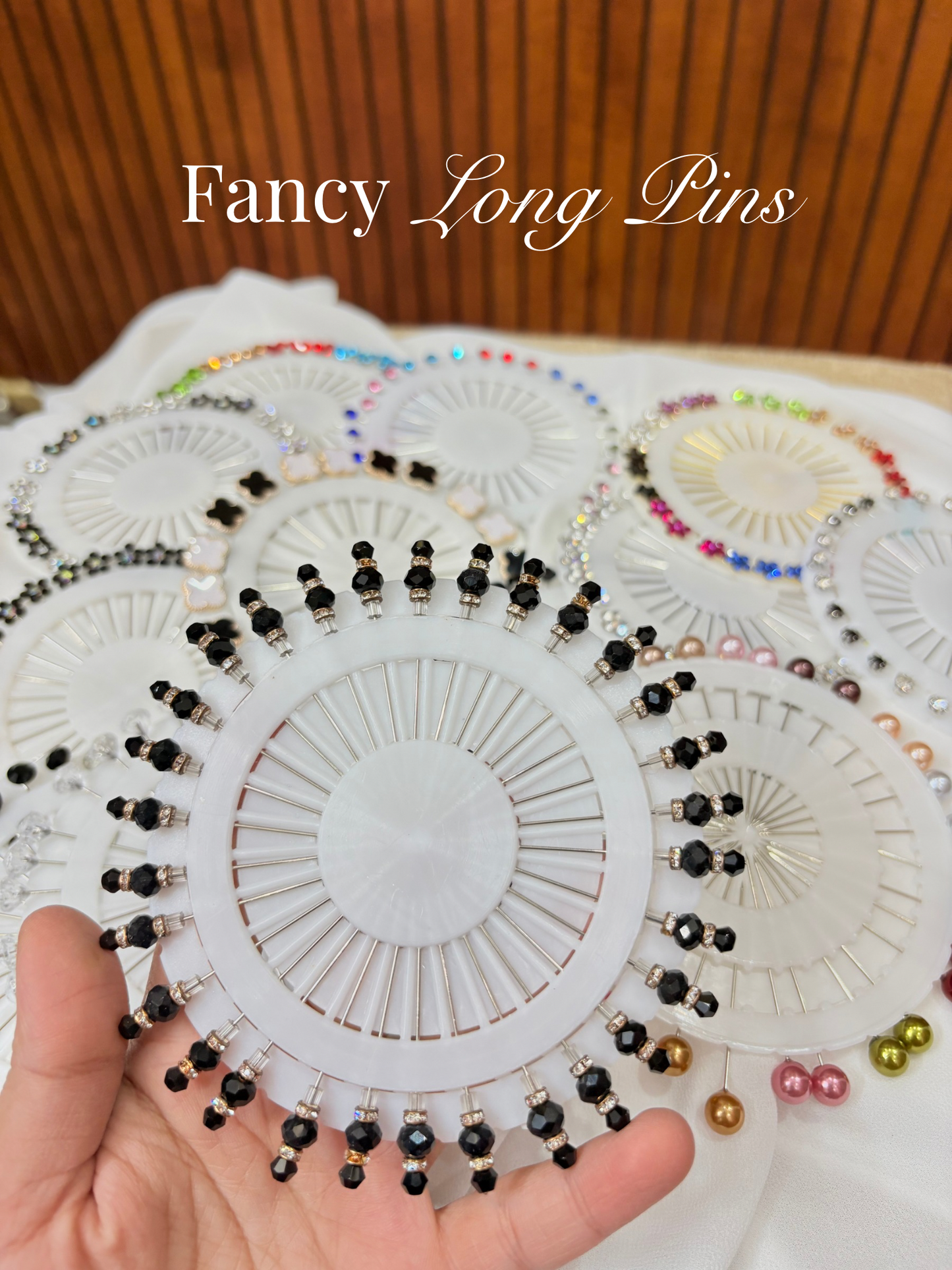 Fancy Hijab Long Pins