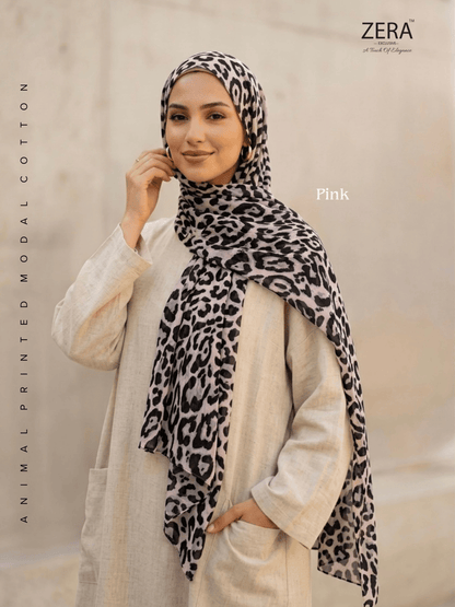 Animal Printed Modal Cotton Hijabs