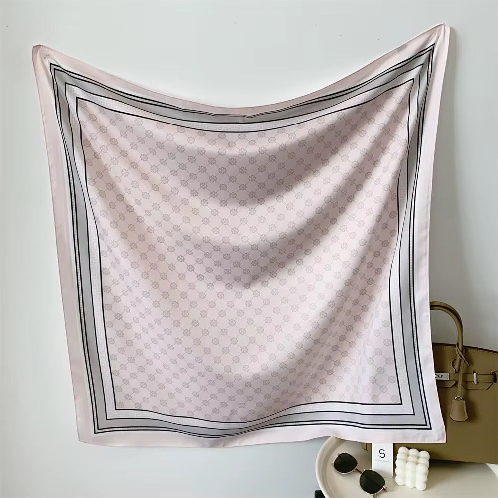 Follies Pink Printed Square Scarf