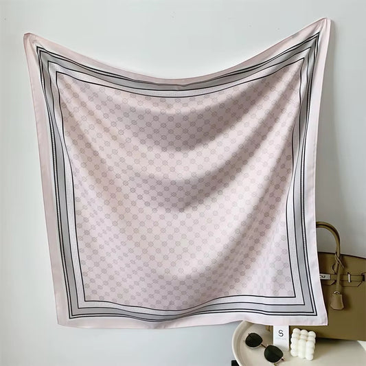 Follies Pink Printed Square Scarf