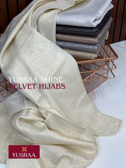 Yusraa Shine Velvet Hijabs