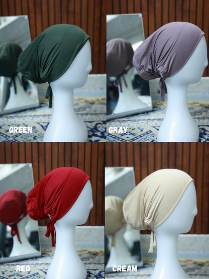 Imported Hijab Bun Tie Cap (Cotton)