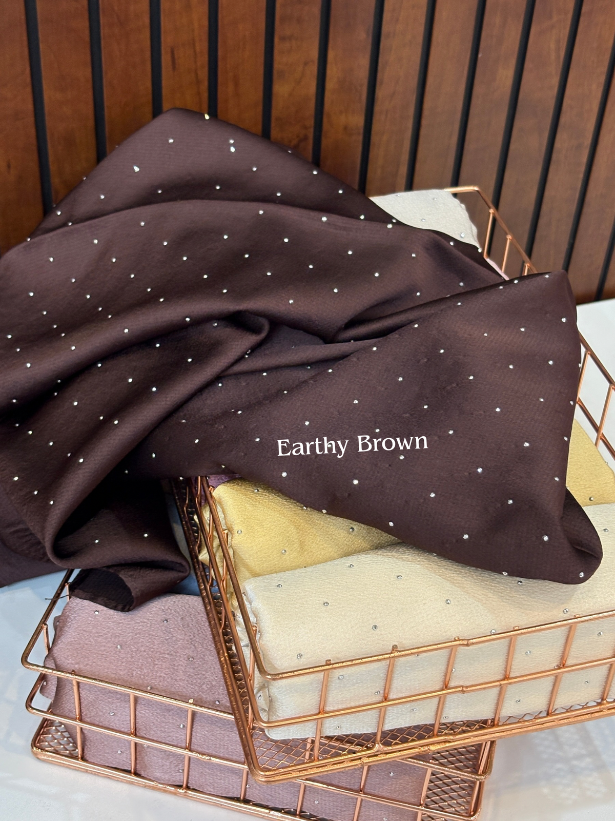 Yusraa Bubble Satin Stone Hijabs