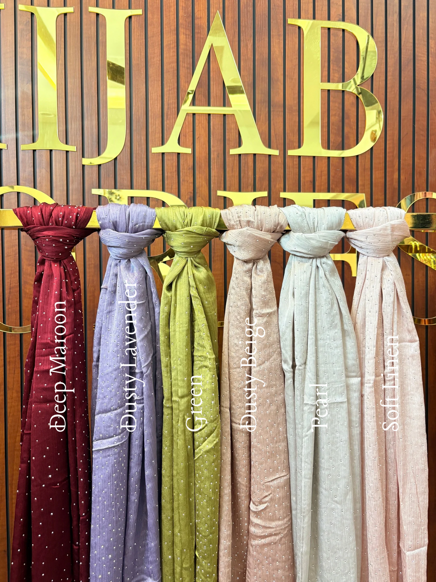 Yusraa Heavy Stone Muna Satin Hijabs Ramadan Edition ‘26
