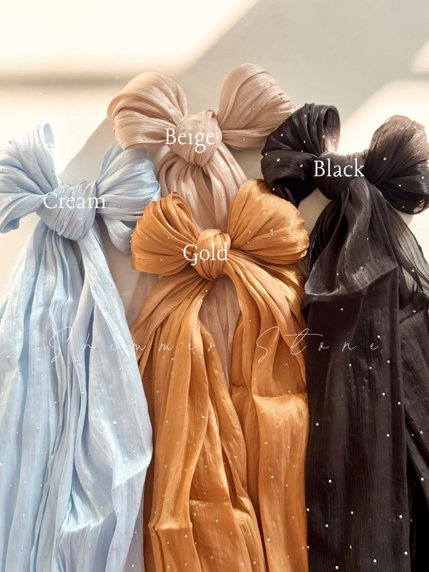 DSC Shimmery Organza Stone Hijabs
