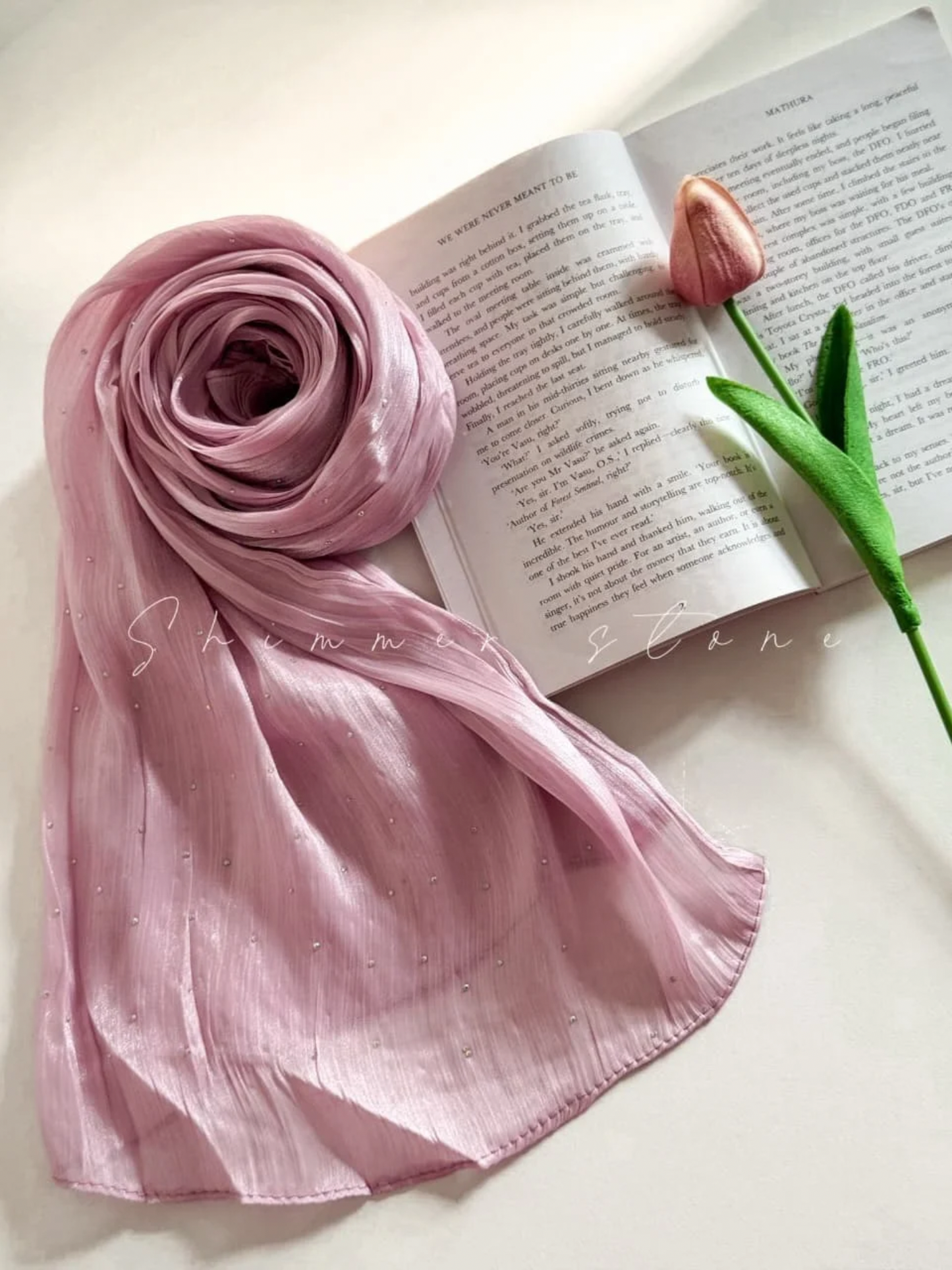 DSC Shimmery Organza Stone Hijabs