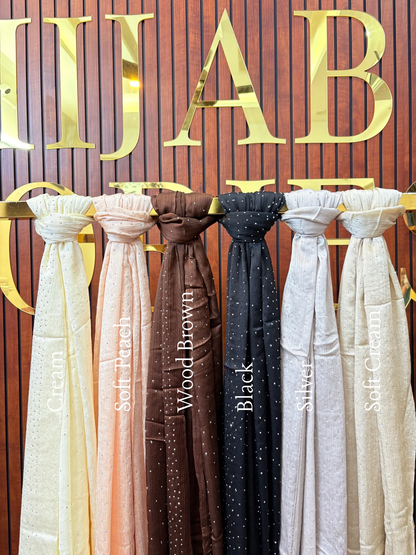 Yusraa Heavy Stone Muna Satin Hijabs Ramadan Edition ‘26