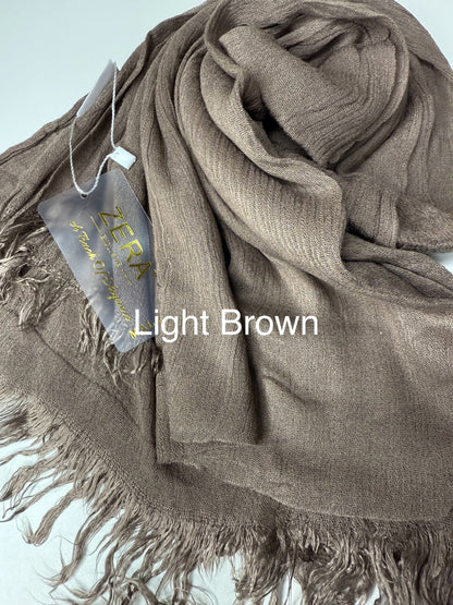 PREMIUM MALAYSIAN CRUSHED SOFT COTTON HIJABS 2M (MODAL HIJABS)