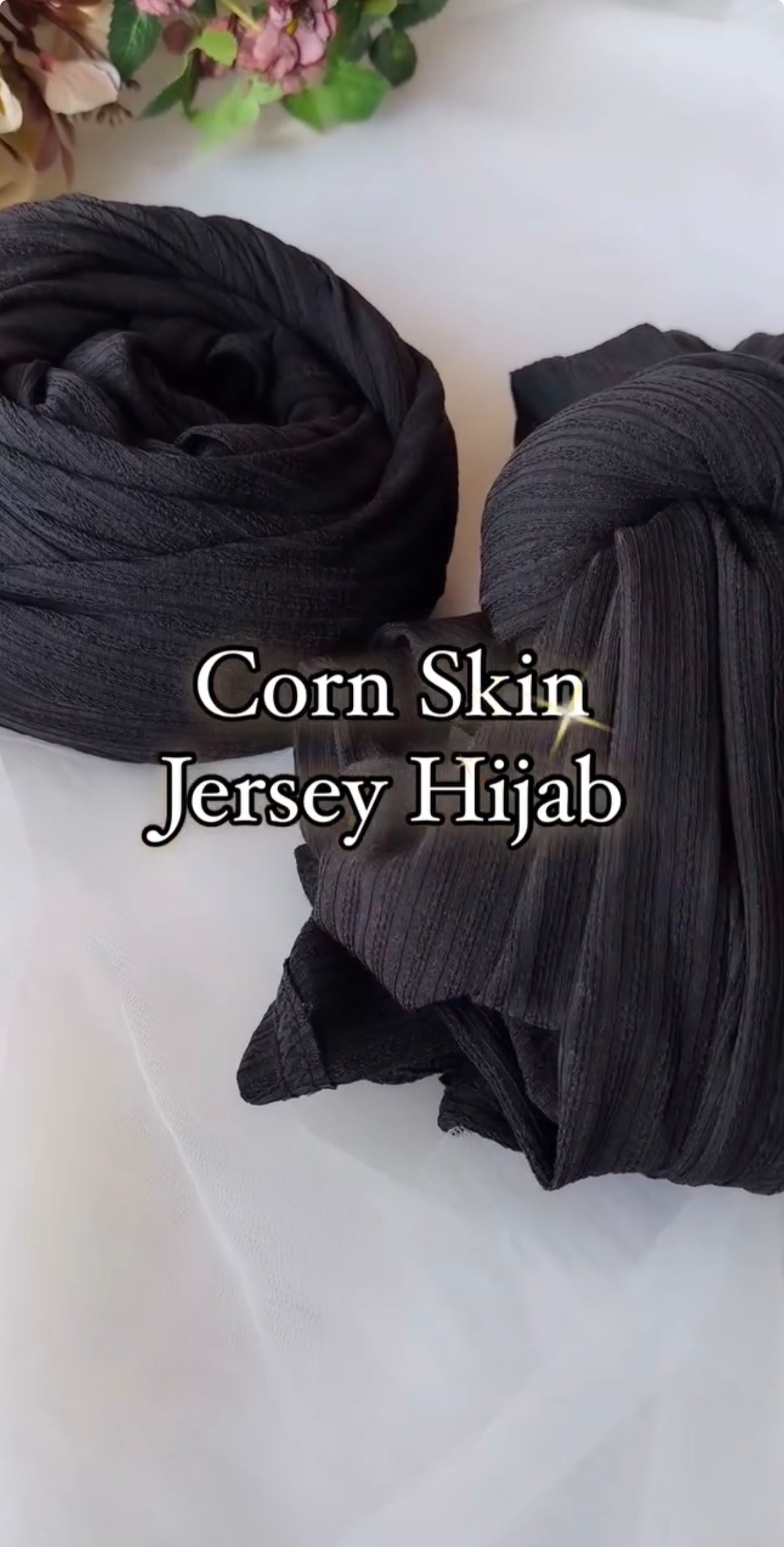 MOJA Black Corn Jersey Hijabs