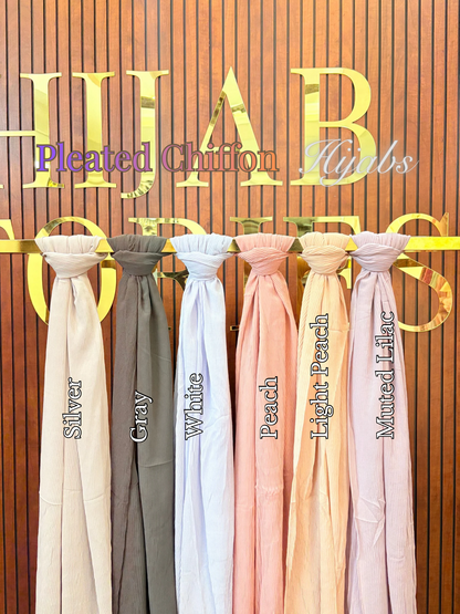 Pleated Chiffon Hijabs