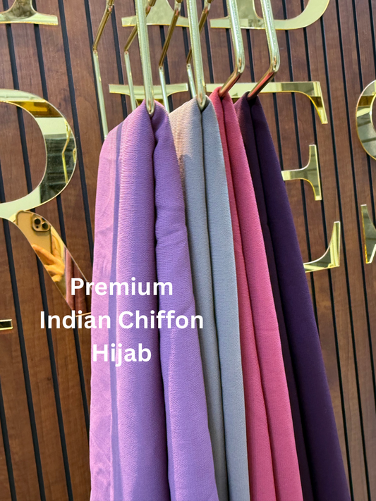 Premium Indian Chiffon Hijabs Monsoon Edition ‘25