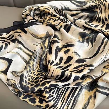 Bandana Style Brand Printed Silk Scarf