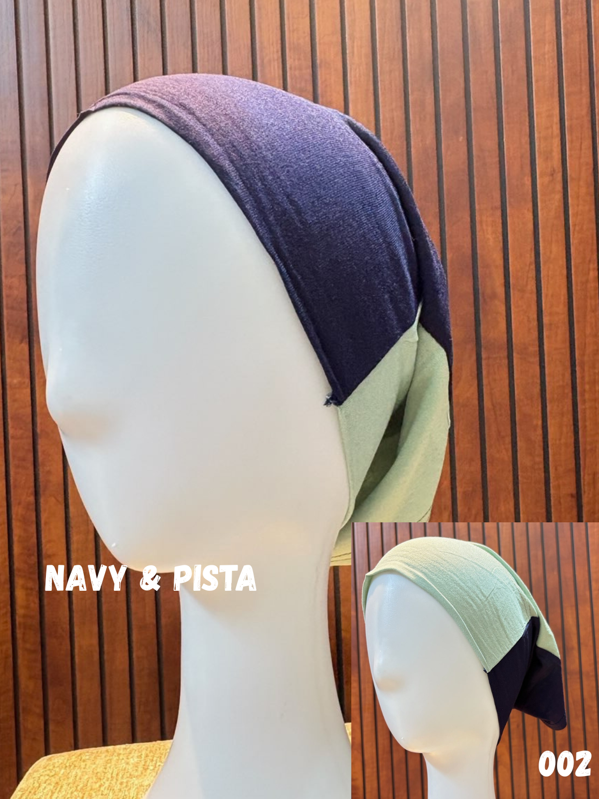 Dual Color Tube Hijab Caps