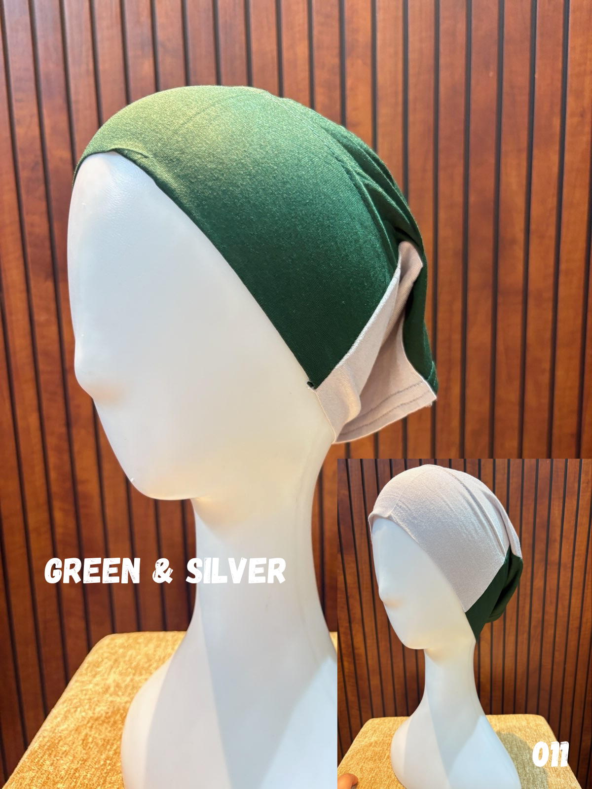 Dual Color Tube Hijab Caps
