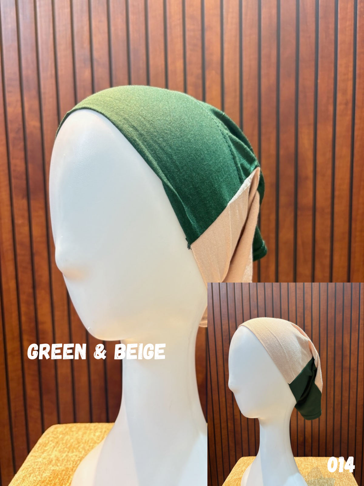 Dual Color Tube Hijab Caps