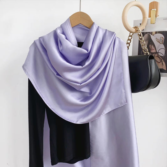 Silk Satin Scarves - Orchid