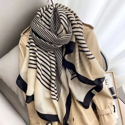 Stripes Printed Viscose Scarf