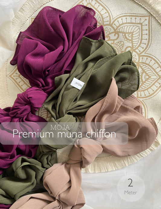 2 Meter Premium Muna Chiffon Hijabs