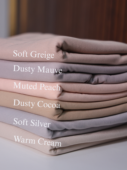 Yusraa Ribbed Jersey Hijabs Winter Edition 25'