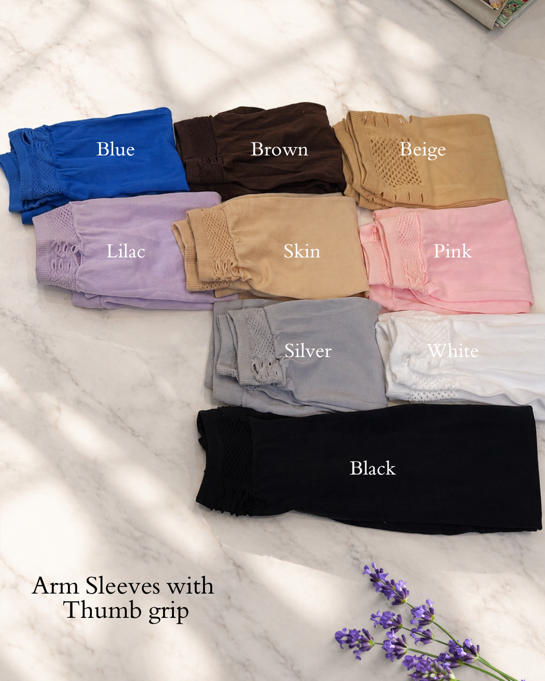 Arms Sleeves Extension with Thumb Grip