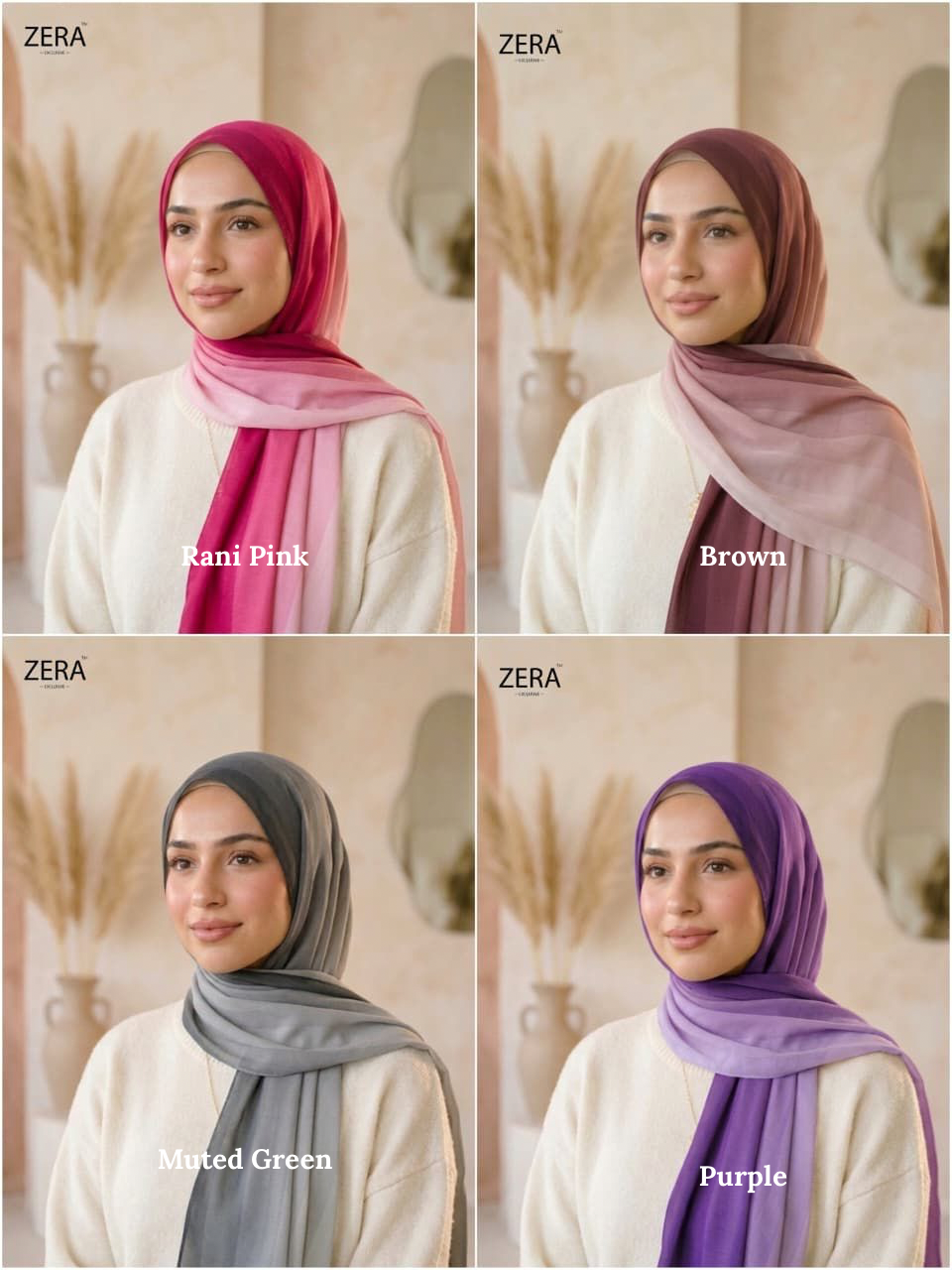 Zera Premium Stripped Ombre Chiffon Summer 26’