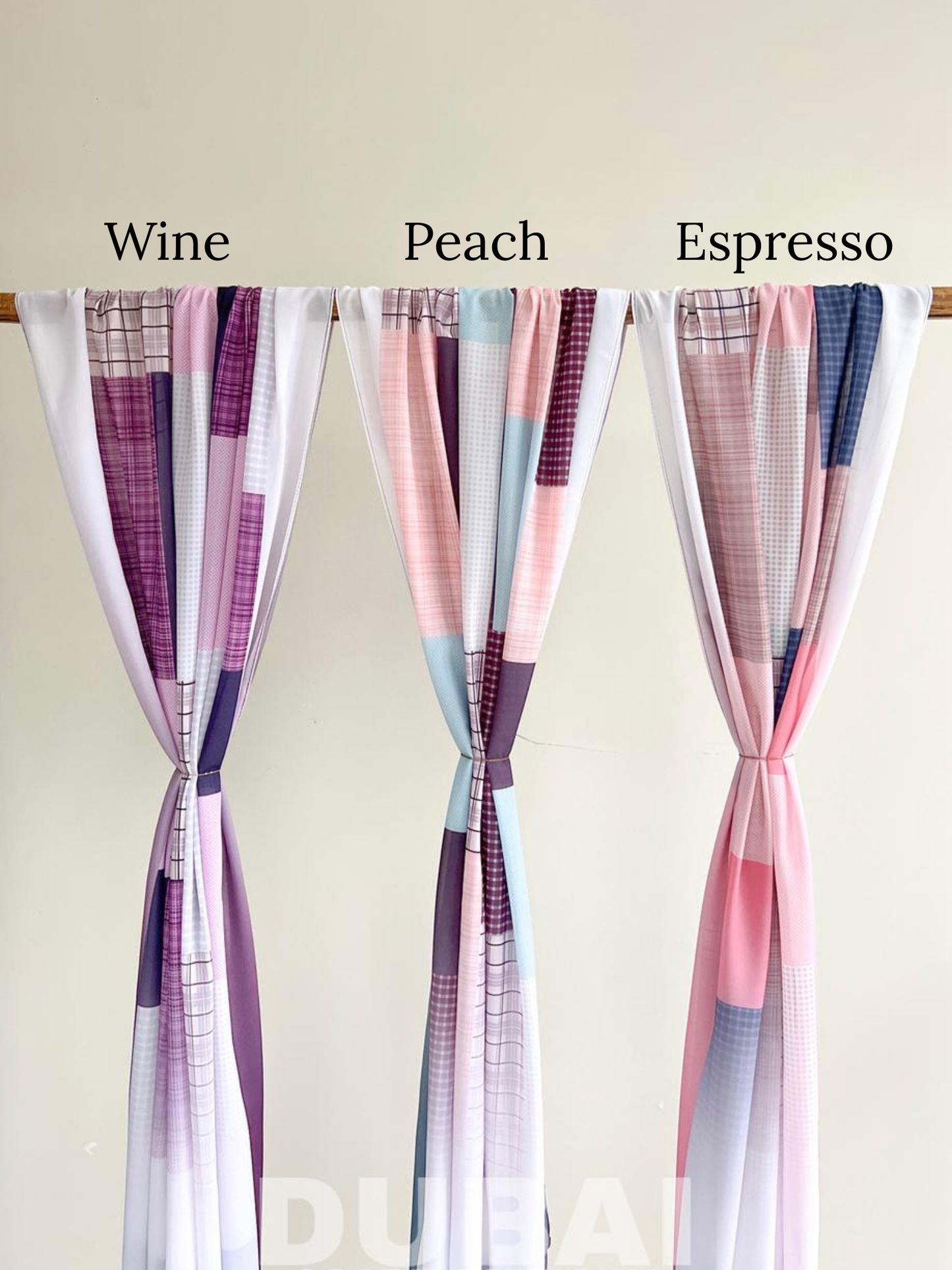 Digital Chiffon Check Print Hijabs