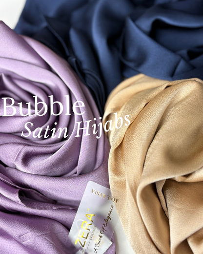 Zera Bubble Satin Hijabs