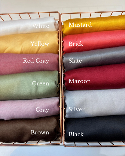 Soft Cotton Satin Hijab