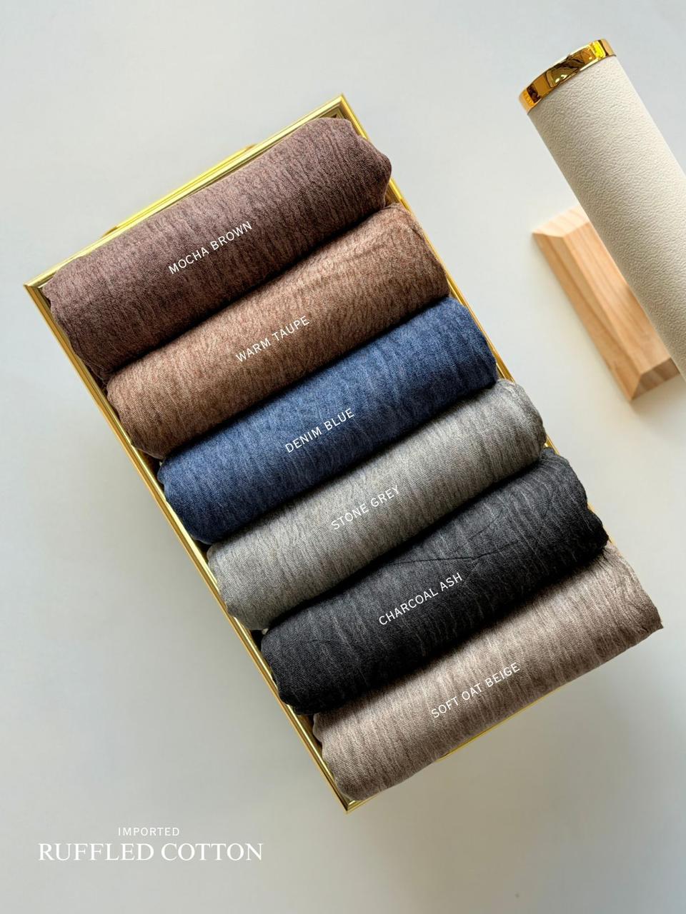 Zera Imported Ruffled Cotton Hijabs