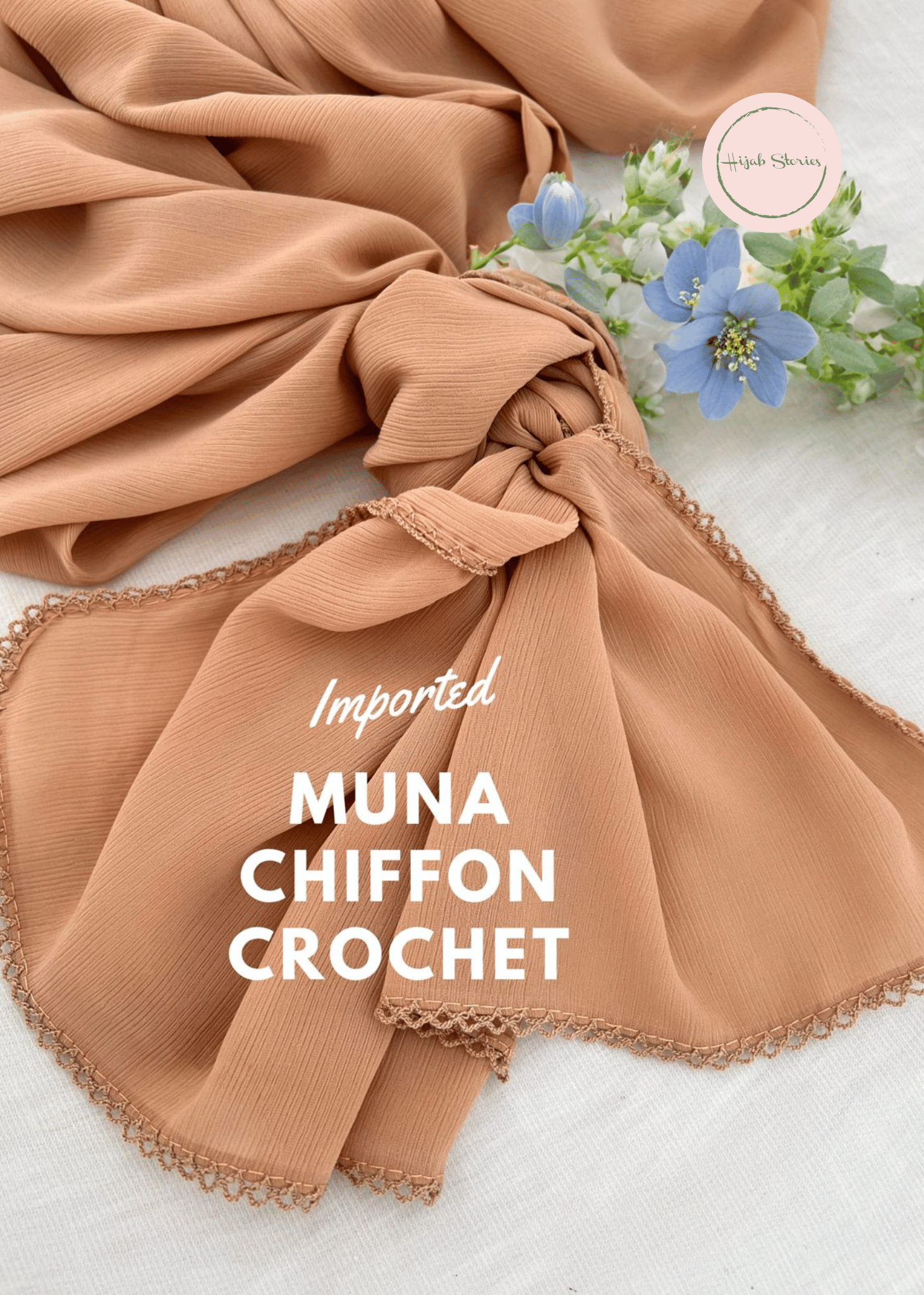 Muna Chiffon Crochet Hijab Stories