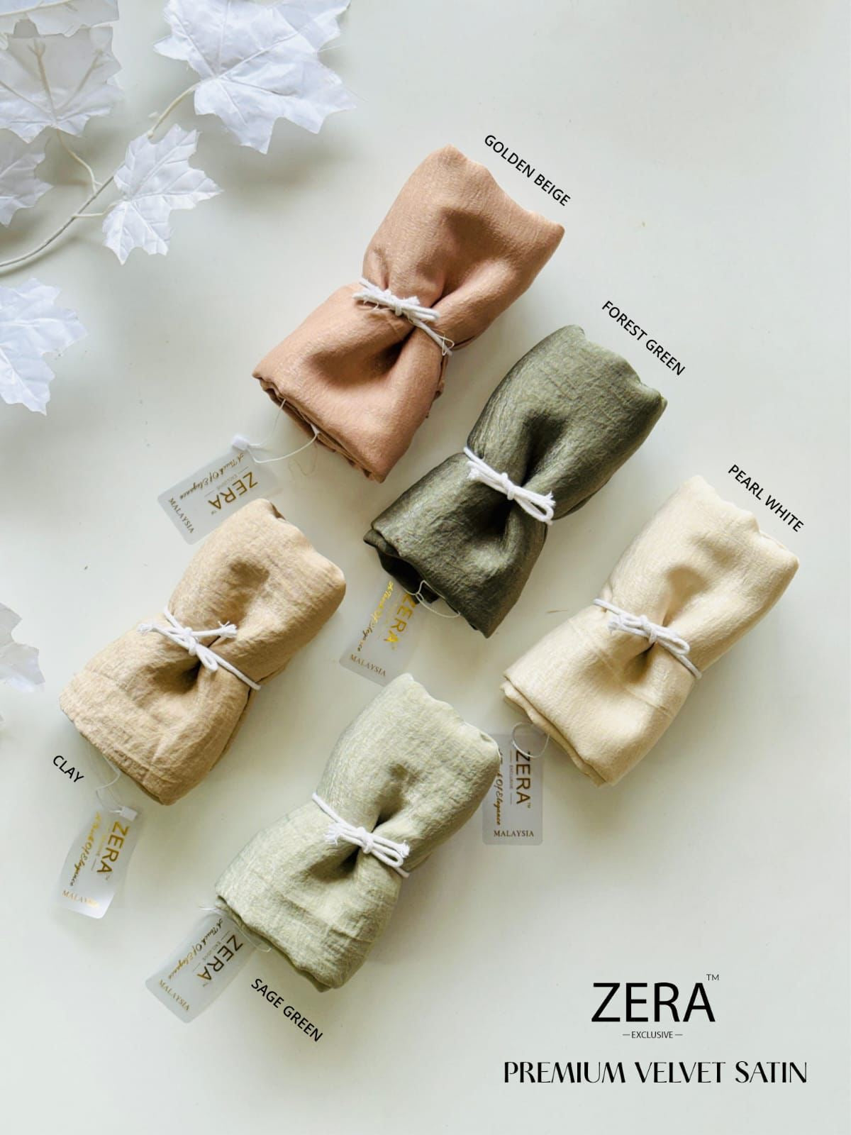 ZERA Premium Velvet Satin Hijabs