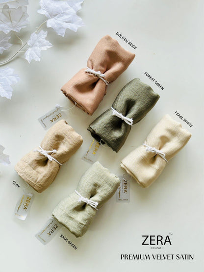 ZERA Premium Velvet Satin Hijabs