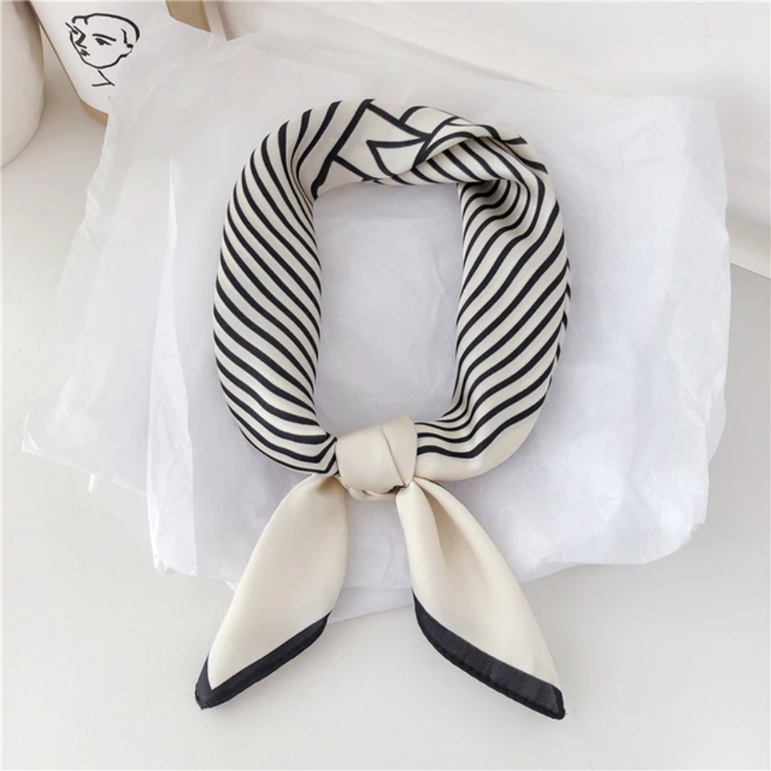 Opulence Cream Square Scarf