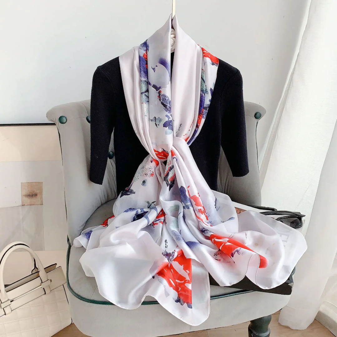 Glox Printed Silk Scarf