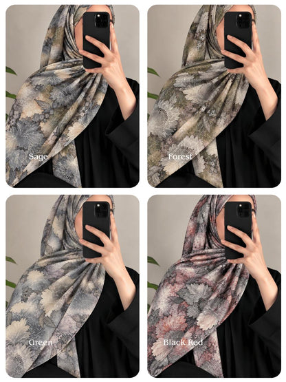 Daisy Printed Cotton Hijabs