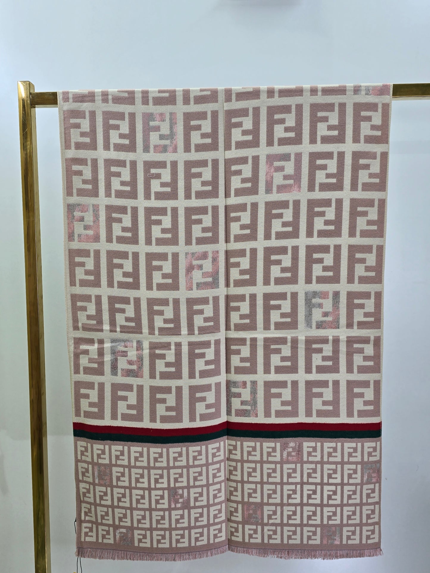 Square F Peach Brand Printed Winter Shawls