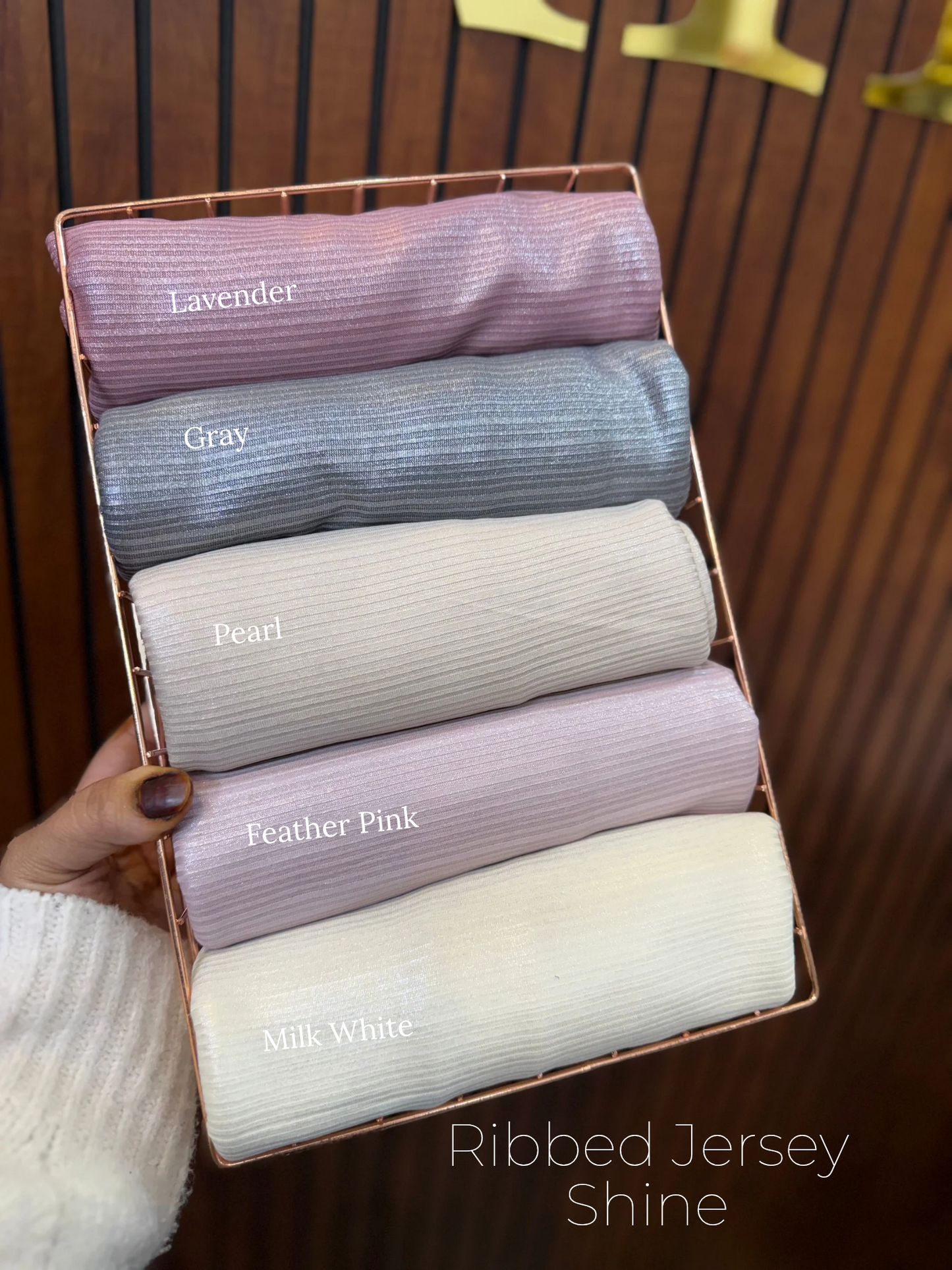 Ribbed Jersey Shine Hijabs