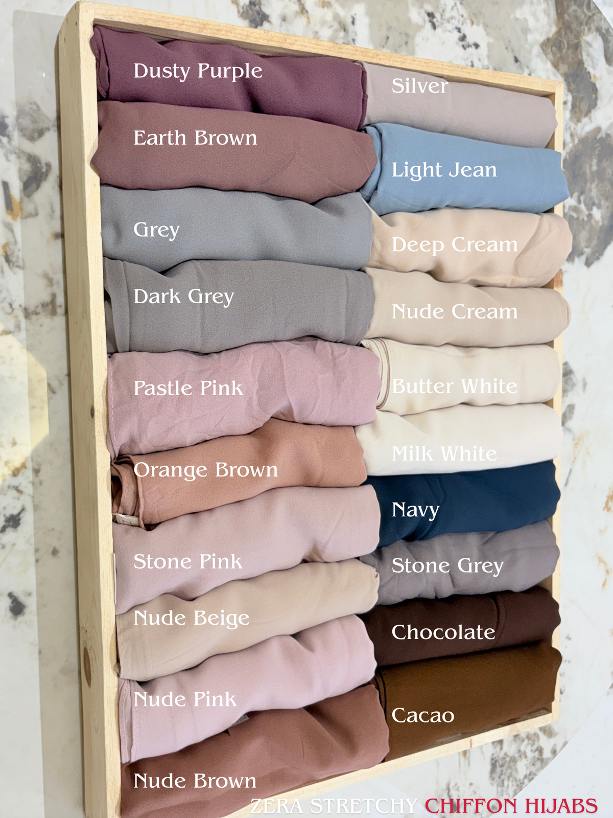 Zera Luxe Premium Stretchy Chiffon Hijabs