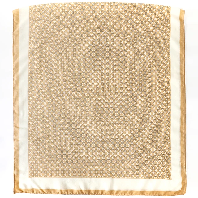 Beige Mesh Printed Viscose Scarf