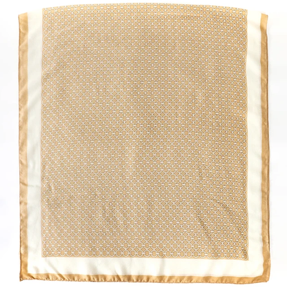 Beige Mesh Printed Viscose Scarf