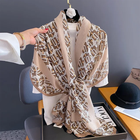 G6 Beige Viscose Scarf