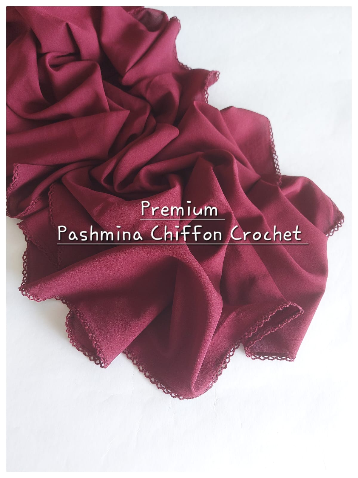 Premium Pashmina Chiffon Crochet Hijabs