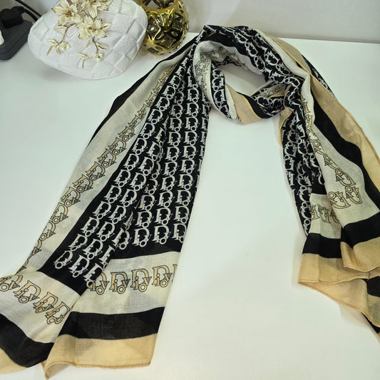 B DDR Printed Viscose Scarf